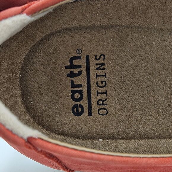 Earth Origins Eclipse Elin Laser Cut Leather Slip-On Sneakers Women's US 9 Coral - Picture 8 of 8
